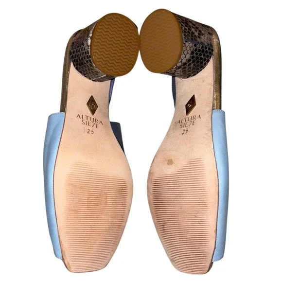 Altura Siete Iris Slingback Heels Handmade in Mexio US sz 8